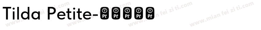 Tilda Petite字体转换